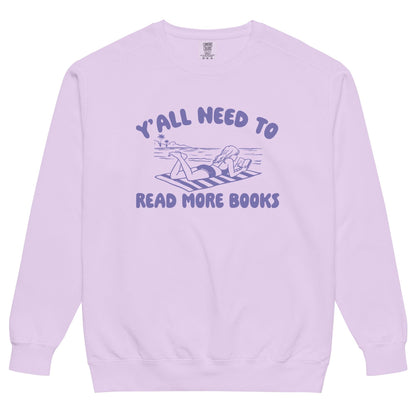 Unisex garment-dyed sweatshirt