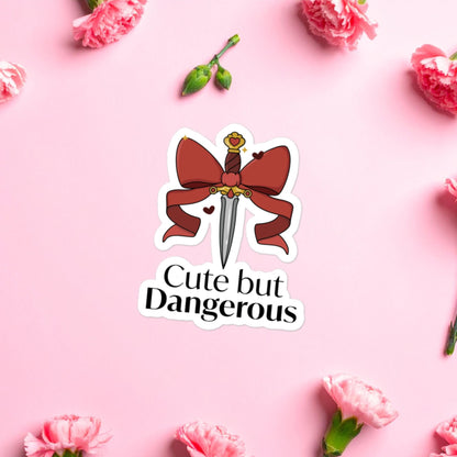 Cute But Dangerous Sticker for Romance Readers