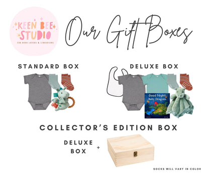 Future Dragon Rider Fourth Wing Baby Shower Gift Box Bodysuits and Socks | Nerdy Baby Gift Basket | Wingleader Merch Baby Gift