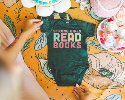 Strong Girls Read Books Baby Bodysuit | Toddler Hoodie