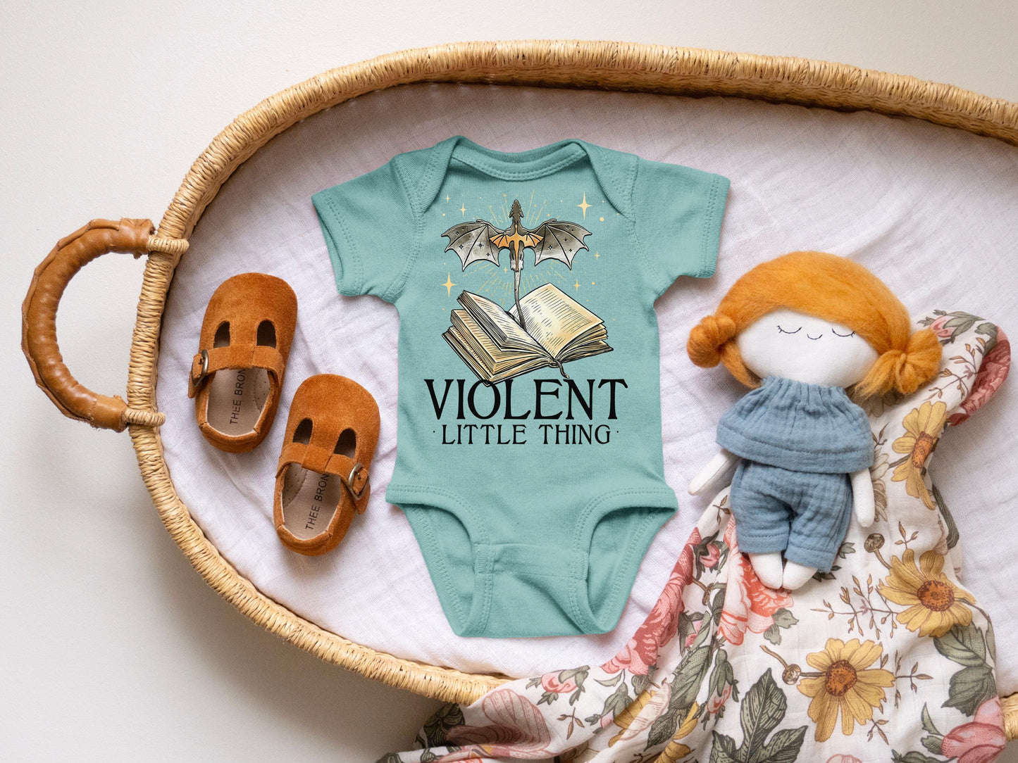 Fourth Wing Baby Gift Box | Future Dragon Rider with Dragon Toy and Socks