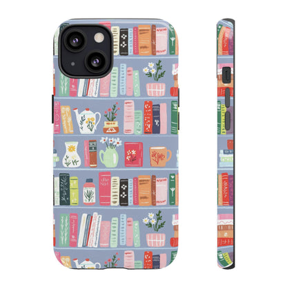 Cozy Bookshelf Pattern Phone Case | Tough Case