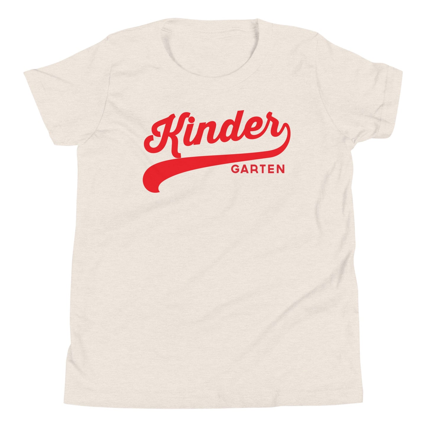 Kindergarten Swoosh Back To School Youth Short Sleeve T-Shirt | First Day of School