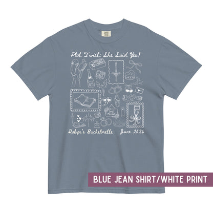 Bachelorette Party Shirt - Romance Book Lover Unisex Heavyweight Tee, Durable Casual Wear