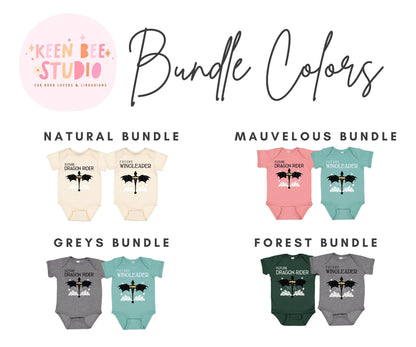 Future Dragon Rider Fourth Wing Baby Shower Gift Box Bodysuits and Socks | Nerdy Baby Gift Basket | Wingleader Merch Baby Gift