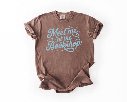 Meet Me at the Bookshop Reading Unisex Garment-Dyed Heavyweight T-shirt