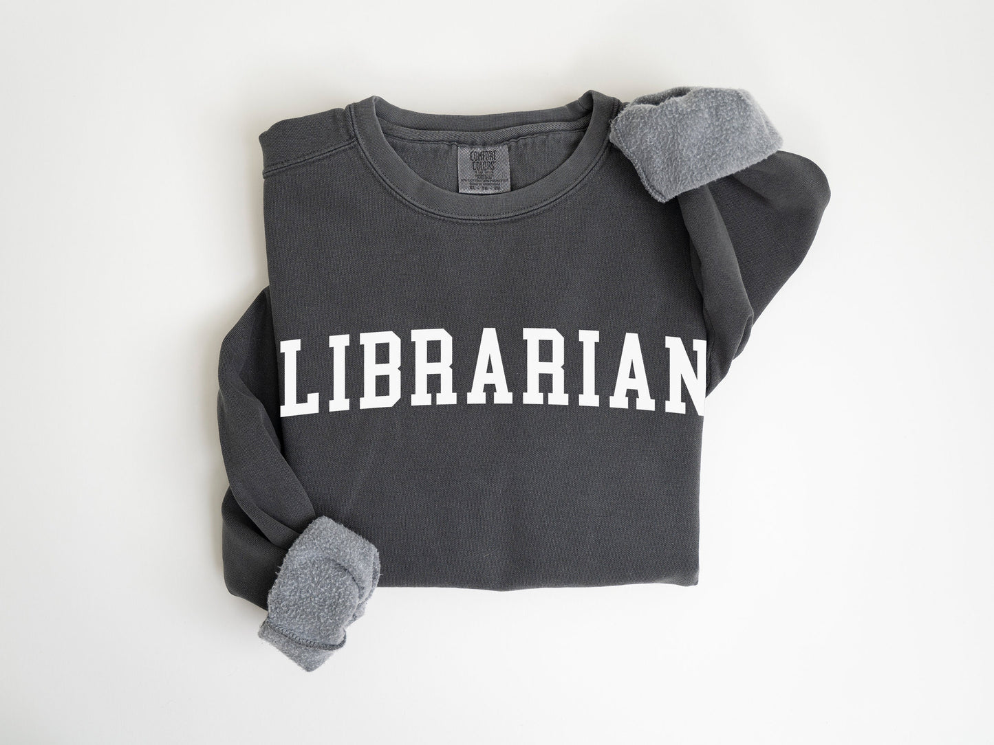 Librarian Varsity Sweatshirt: Unisex Garment-Dyed Pullover