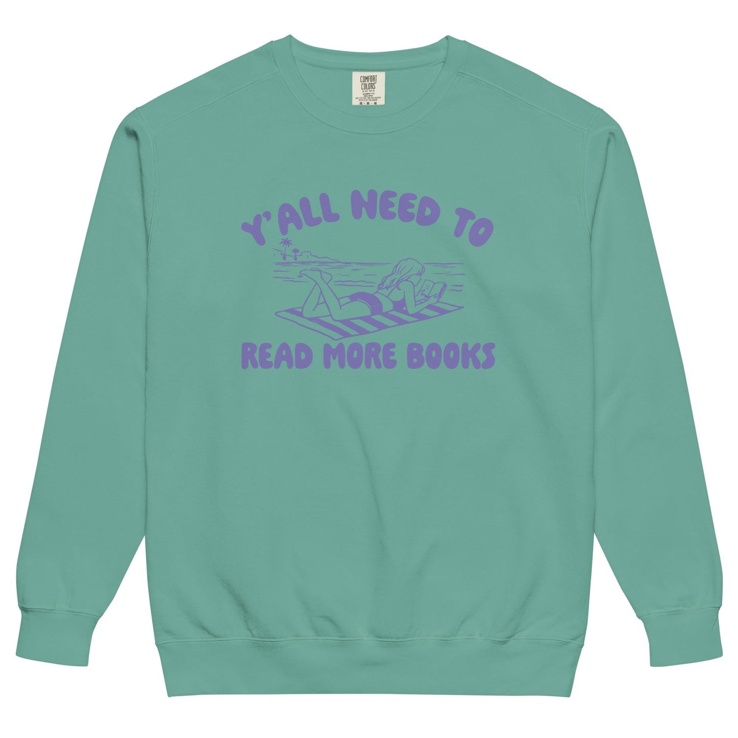 Unisex garment-dyed sweatshirt