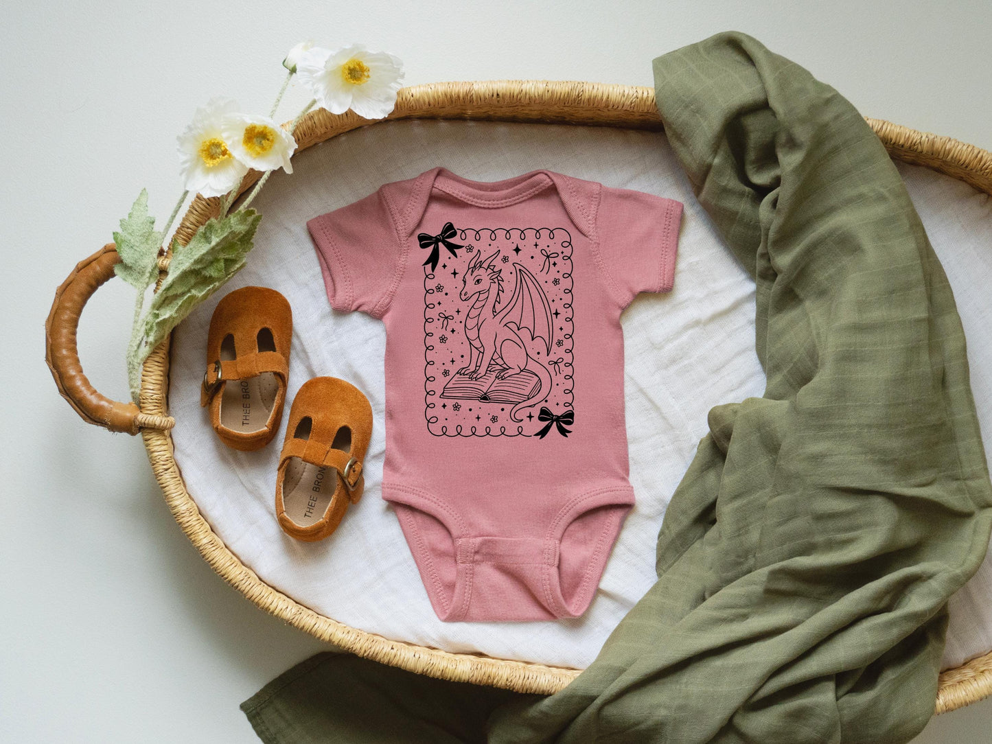 Dragon Stamp Baby Bodysuit