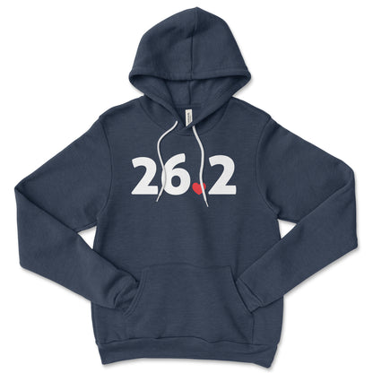 Marathon 26.2 Heart Hoodie Sweatshirt