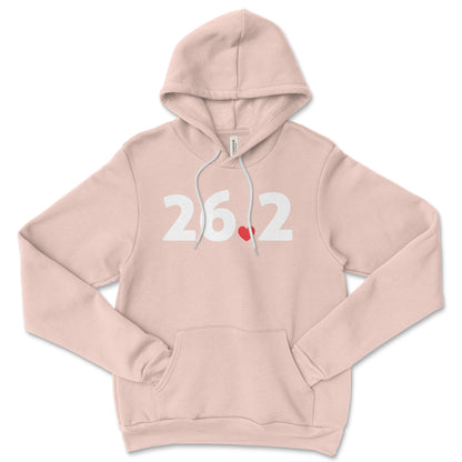 Marathon 26.2 Heart Hoodie Sweatshirt