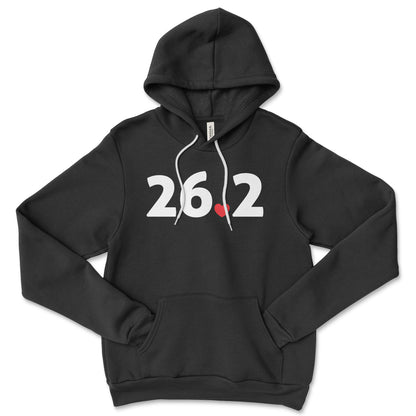 Marathon 26.2 Heart Hoodie Sweatshirt