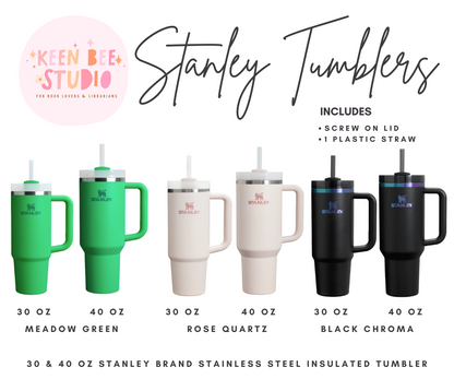 Reading Is Dreaming With Your Eyes Open Engraved Stanley Tumbler