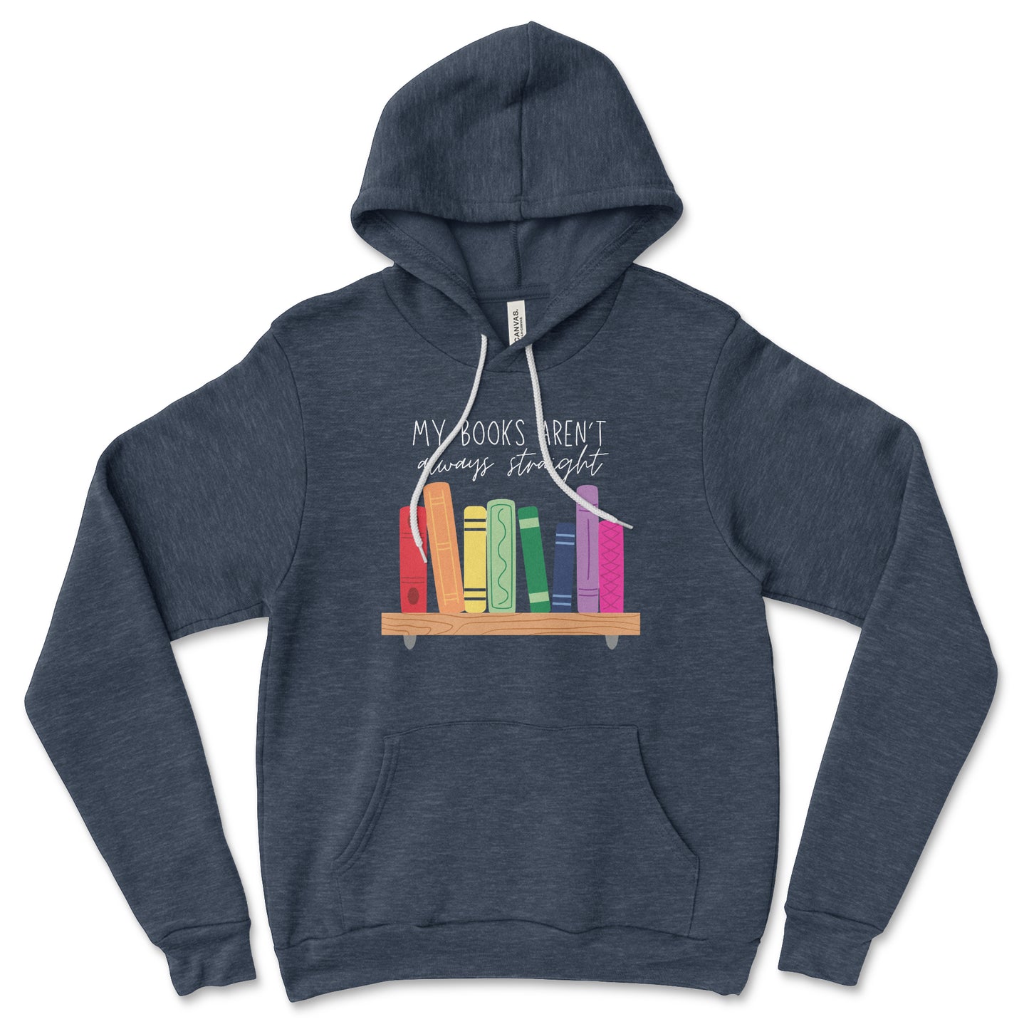 My Books Aren't Always Straight Hoodie Librarian Sweatshirt