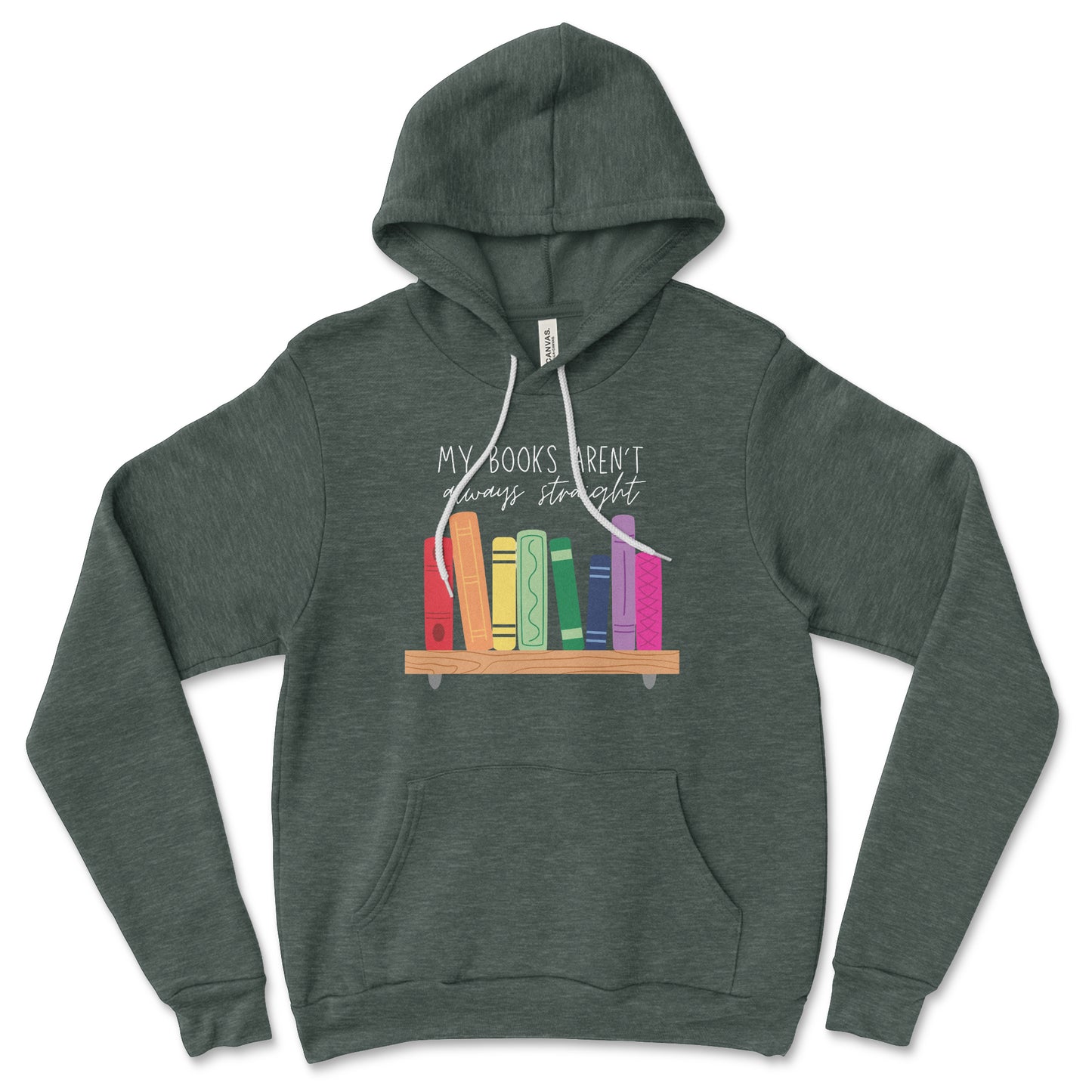 My Books Aren't Always Straight Hoodie Librarian Sweatshirt