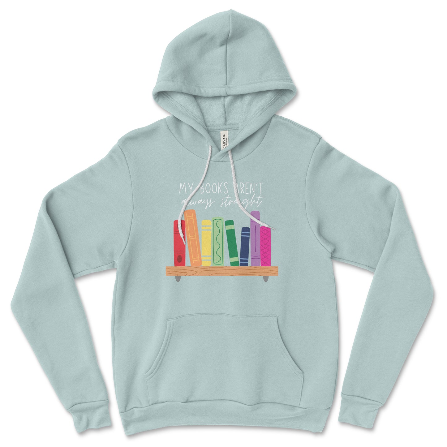 My Books Aren't Always Straight Hoodie Librarian Sweatshirt