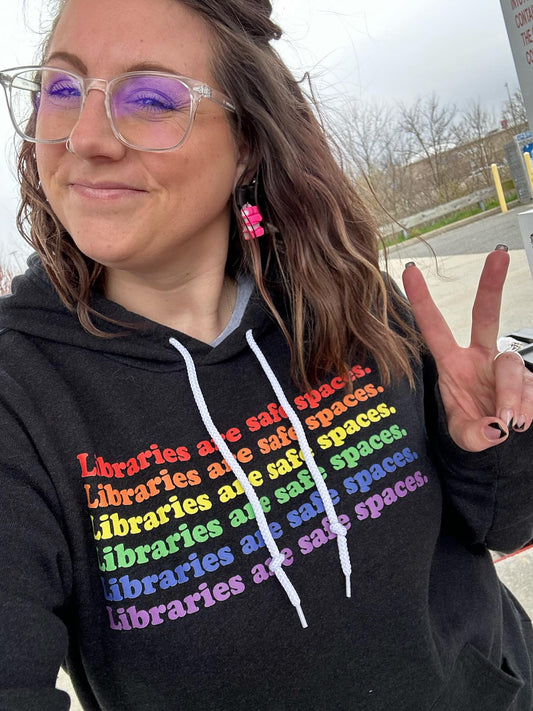 Libraries are Safe Spaces Librarian Sweatshirt