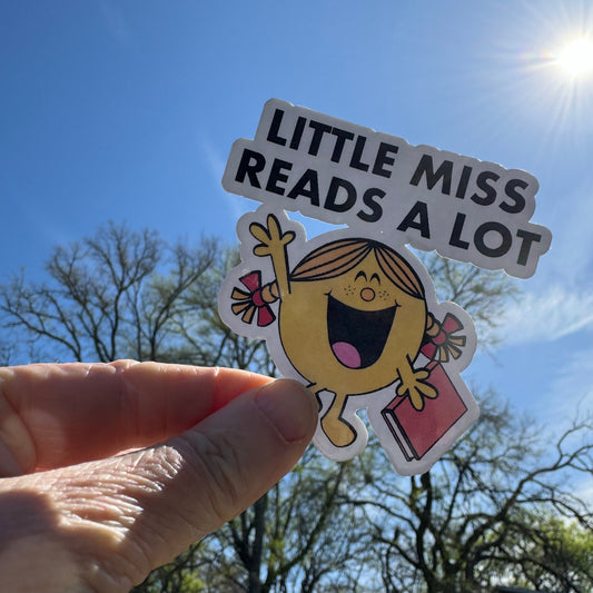Little Miss Reads  A lot Sticker