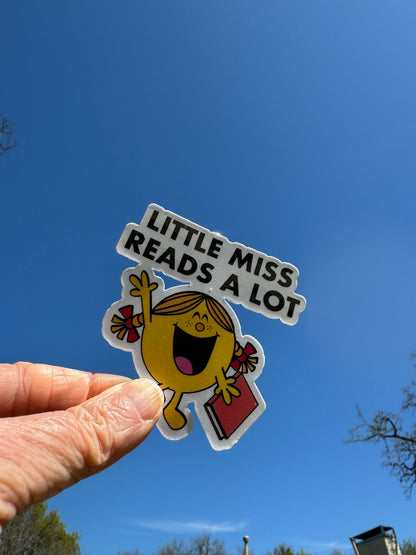 Little Miss Reads A Lot Sticker