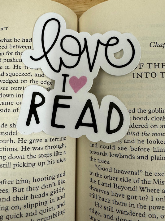 Love to Read Sticker