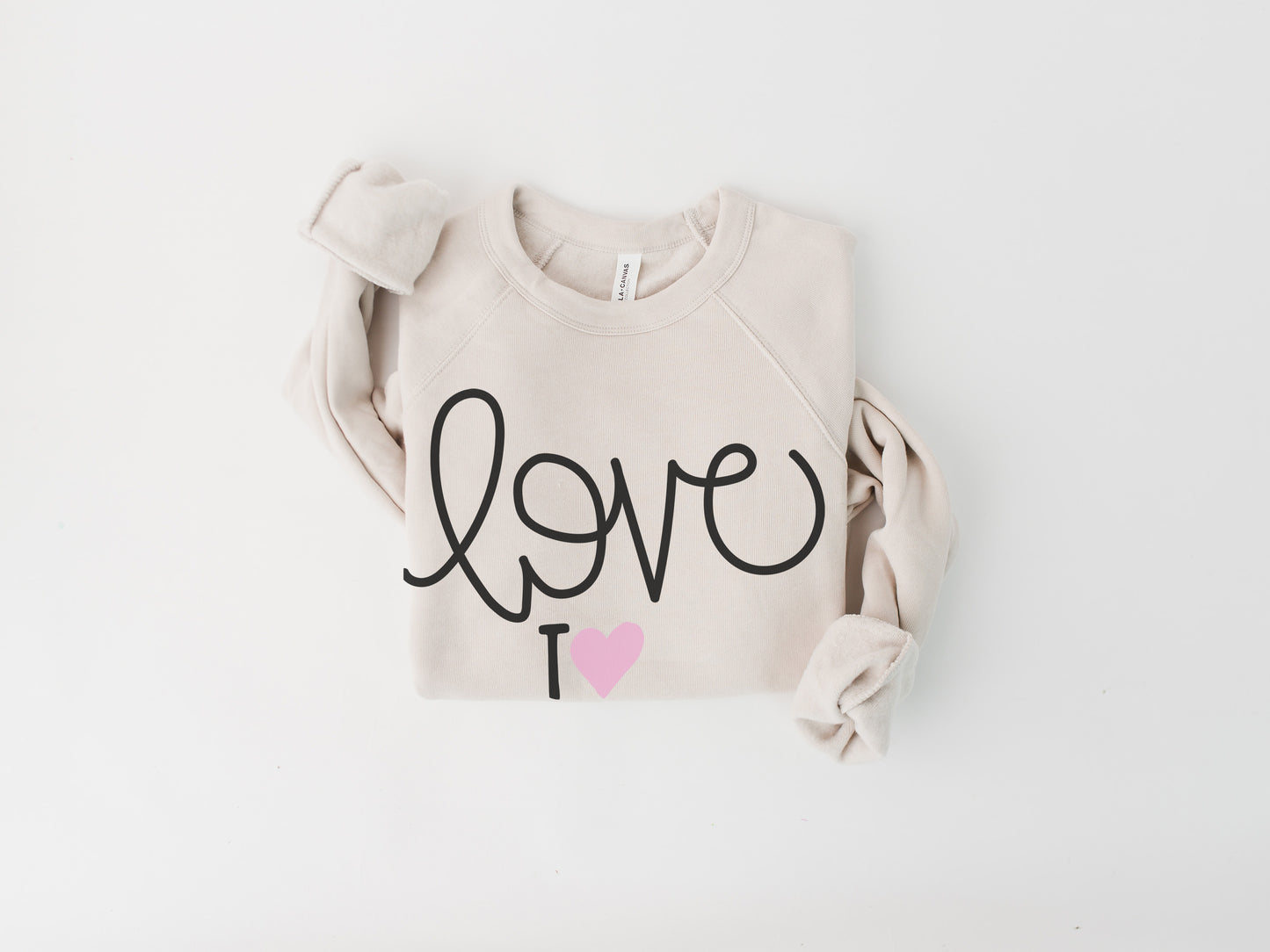 Love To Read Hand-Lettered Crewneck Sweatshirt