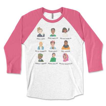 Women's History Month 3/4 Sleeve Raglan T-shirt