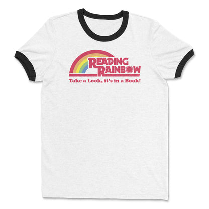 Vintage Reading Rainbow Cotton Ringer T-shirt