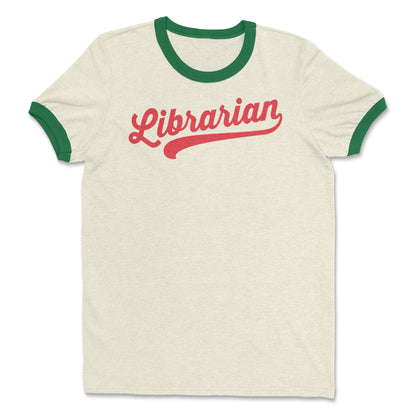 Swoosh Vintage Librarian Cotton Ringer T-shirt