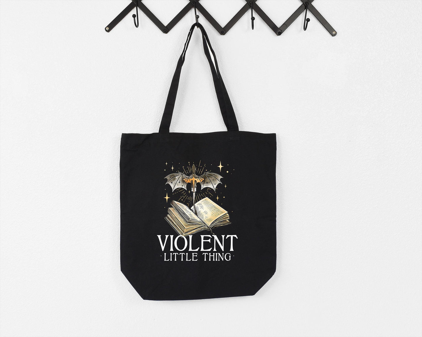 Fourth Wing Canvas Tote Bag | Fourth Wing Merch Fly or Die Violent Little Thing Librarian And Reading Book Bag Gift for Reader Bookish Merch