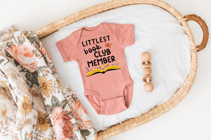 Baby Onesie for Littlest Book Club Member  Perfect Bookish Literary Gift