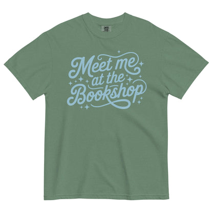 Meet Me at the Bookshop Unisex garment-dyed heavyweight t-shirt
