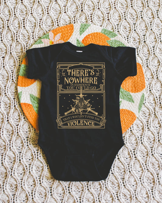 Violence Fourth Merch Nerdy Baby Onesie© Baby Shower Bodysuit Infant Clothing Dragon Rider Bookish Literary Gift