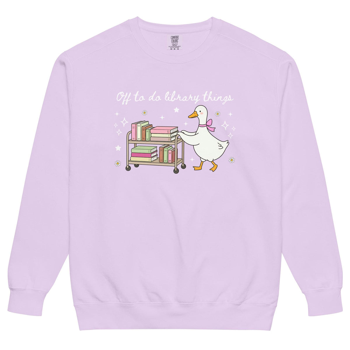 Unisex garment-dyed sweatshirt