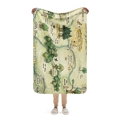 Winnie-the-Pooh Hundred Acre Woods (Soft and Warm): Pooh Bear Sherpa Blanket