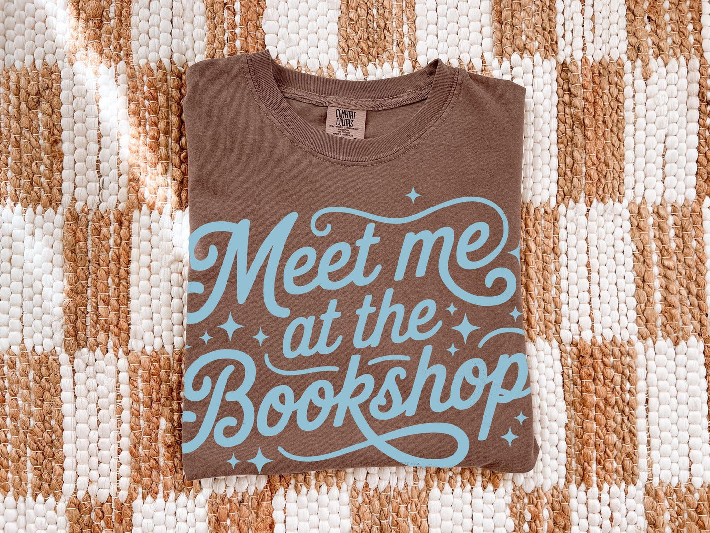 Meet Me at the Bookshop Reading Unisex Garment-Dyed Heavyweight T-shirt