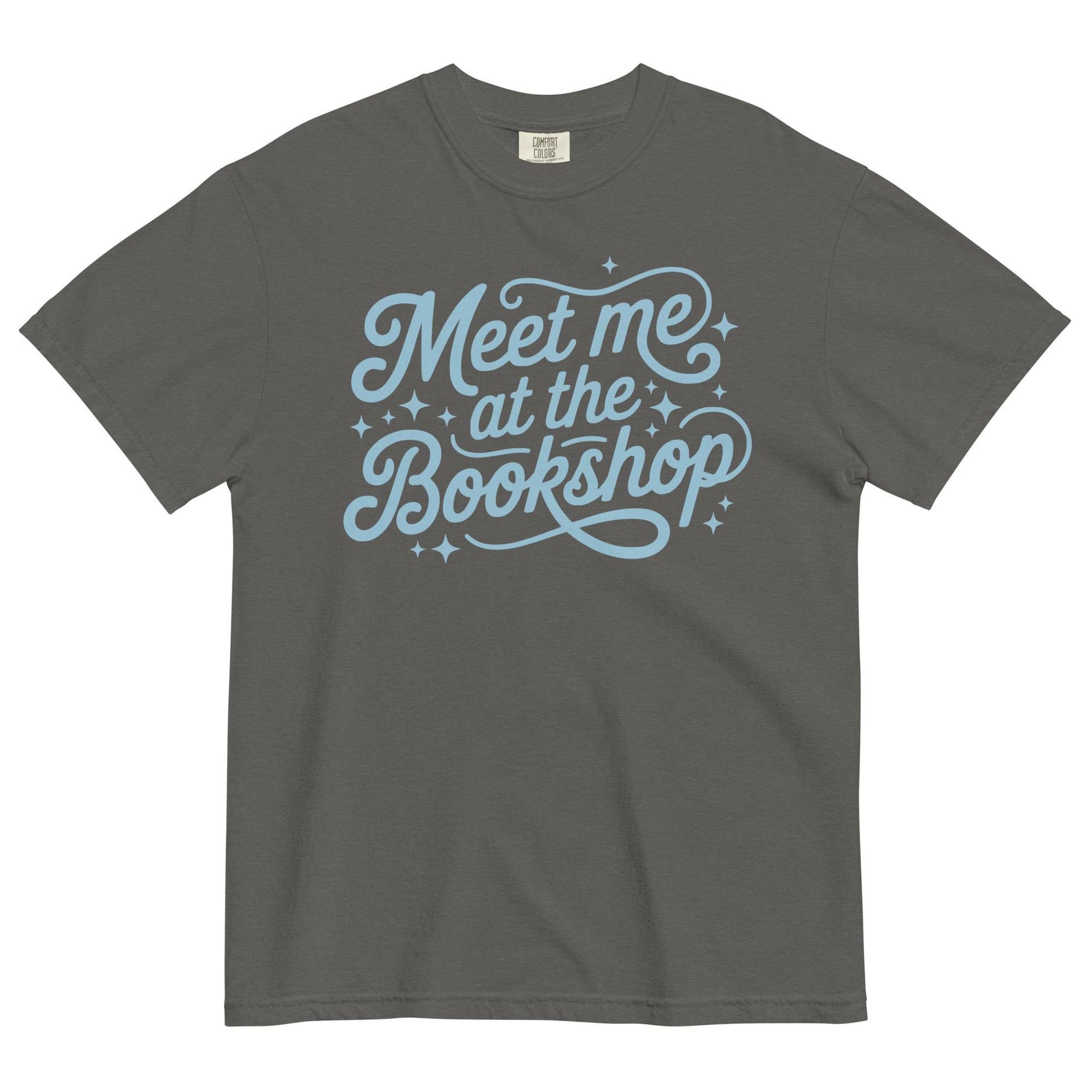 Meet Me at the Bookshop Unisex garment-dyed heavyweight t-shirt