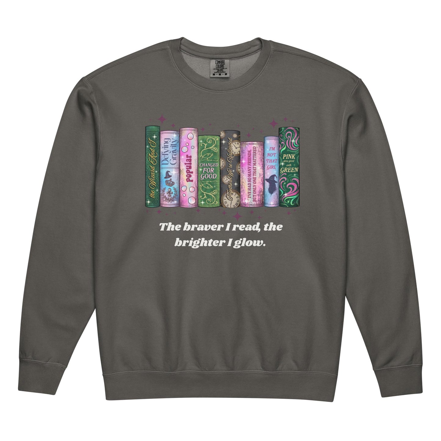 Unisex garment-dyed fleece crewneck sweatshirt