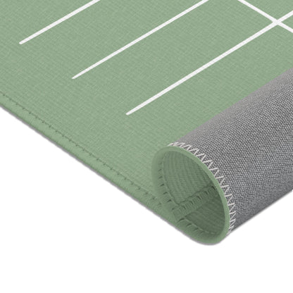 Vintage Library Card Classroom Area Rug | Bookish Rug