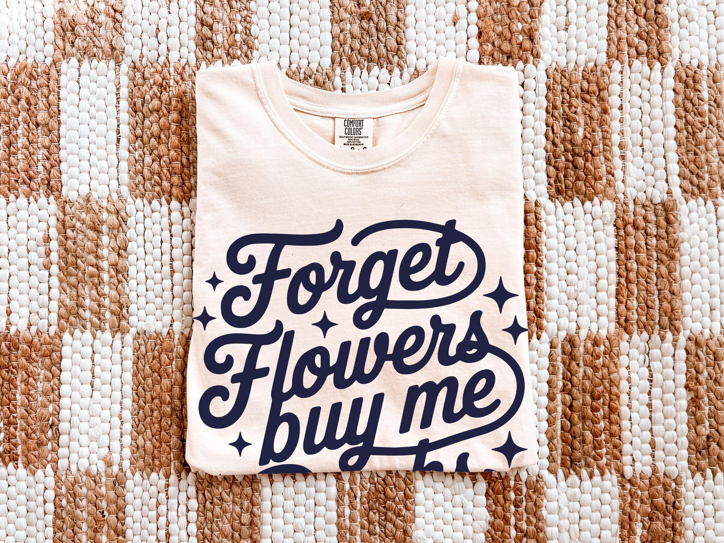Forget Flowers Buy Me Books Reading Unisex Garment-Dyed Heavyweight T-shirt