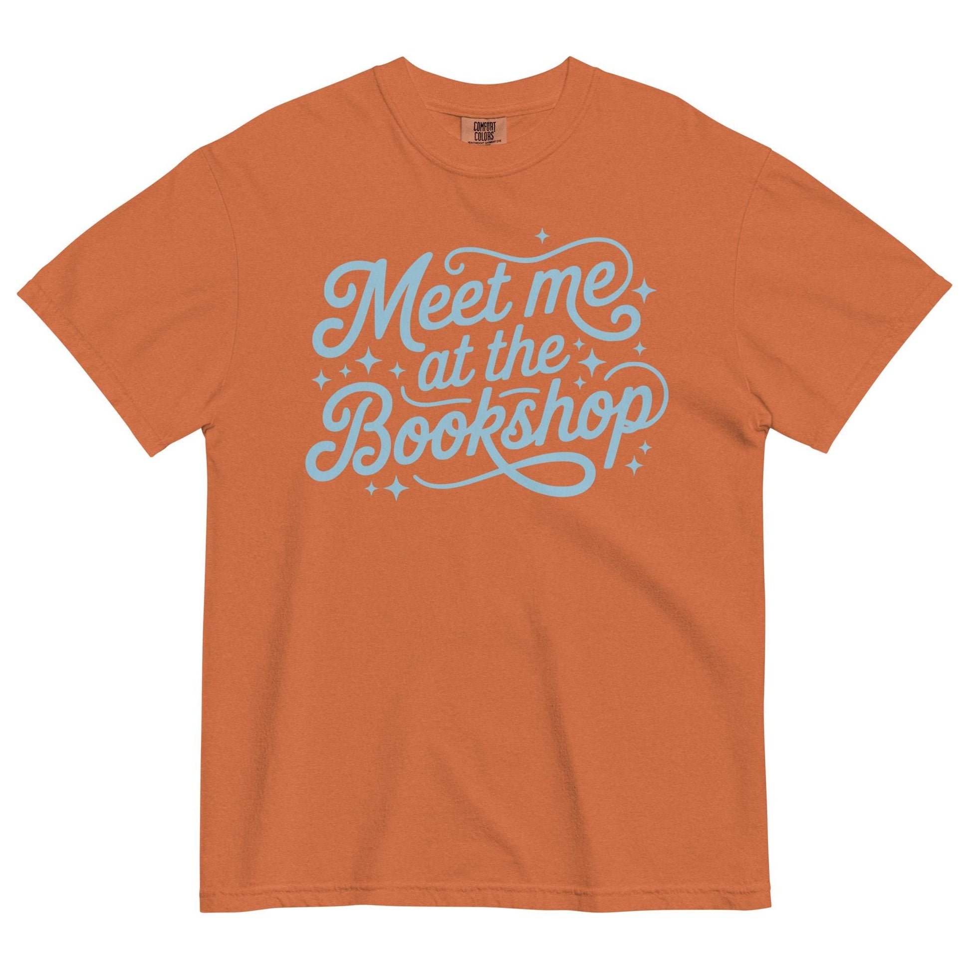 Meet Me at the Bookshop Unisex garment-dyed heavyweight t-shirt