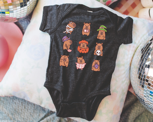 Cute Capybara Halloween Baby Onesie©