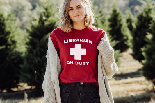 Librarian on Duty Short Sleeve T-shirt