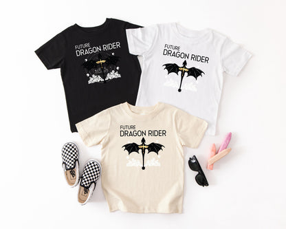 Future Dragon Rider Fourth Wing Toddler Tshirt - Bookish Nerdy Toddler Fantasy Lover