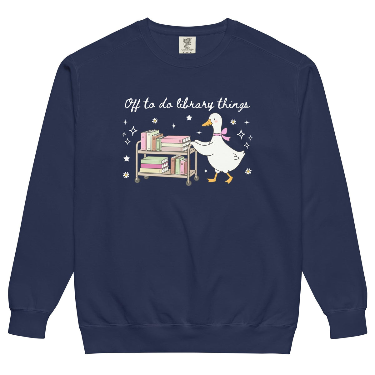 Unisex garment-dyed sweatshirt