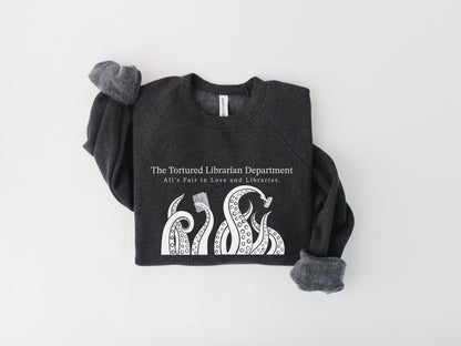 Tortured Librarian Department Crewneck Sweatshirt - Swift Inspired Library Shirt