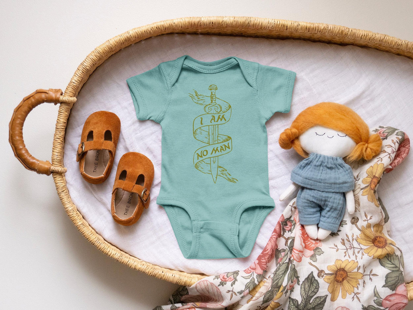 Eowyn I am No Man Bodysuit Nerdy Baby Bodysuit Baby Shower Bodysuit Infant Clothing  Baby Clothing