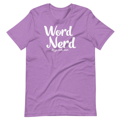 Word Nerd T-Shirt | Funny Librarian Shirt | Book Lover Tee | Teacher Gift for Readers & Writers