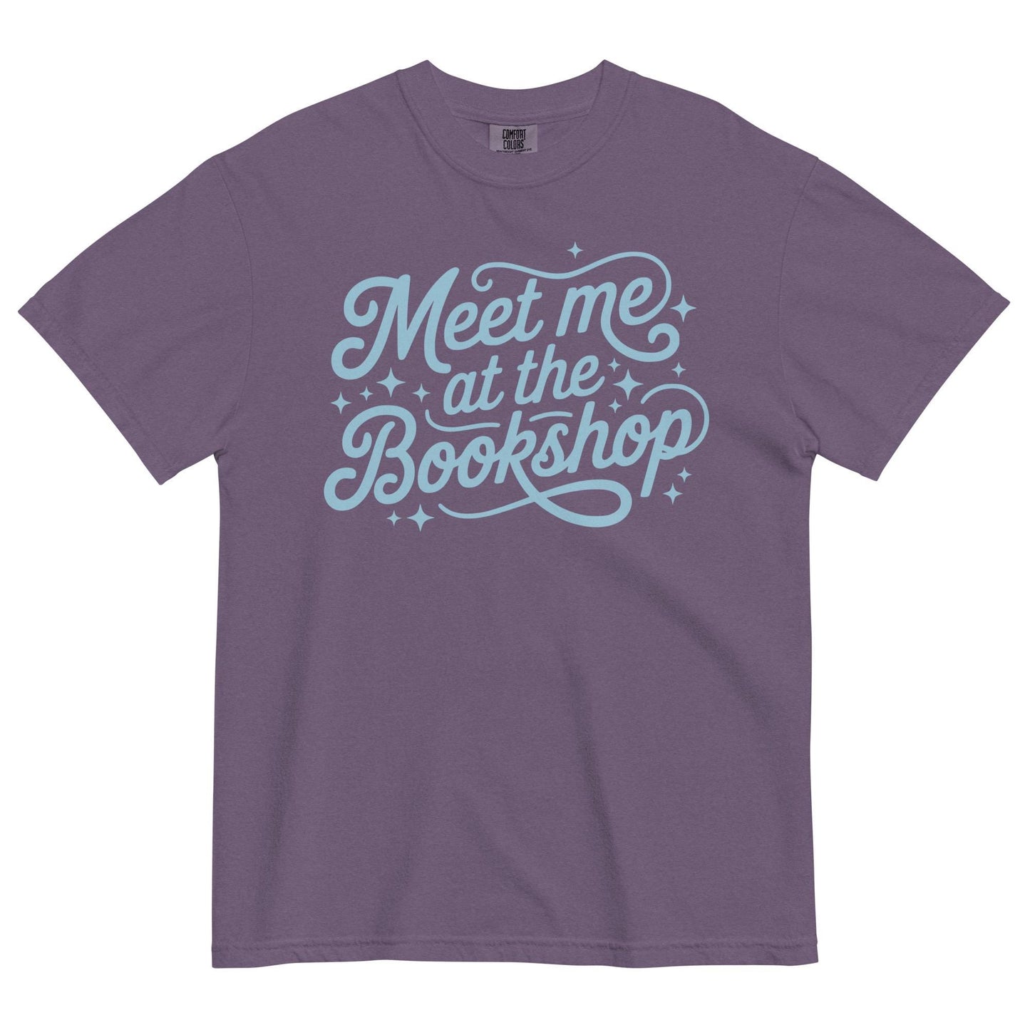 Meet Me at the Bookshop Unisex garment-dyed heavyweight t-shirt