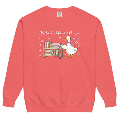 Unisex garment-dyed sweatshirt