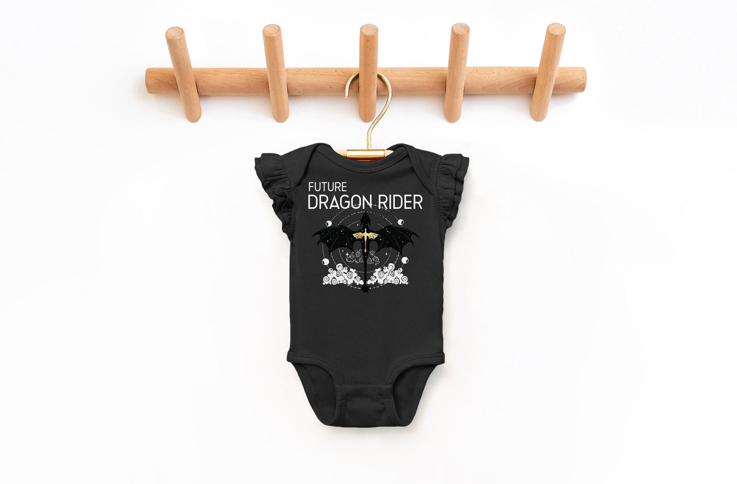Future Dragon Rider Baby Onesie: Nerdy Bookish Gift